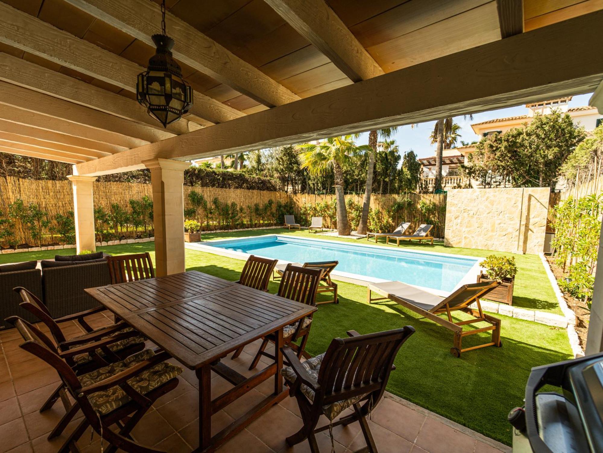 Casa Pinsa - Grosszuegiges Mediterran-Stilvolles Ferienhaus Mit Eigenem Pool In Puig De Ros Llucmajor  Ngoại thất bức ảnh