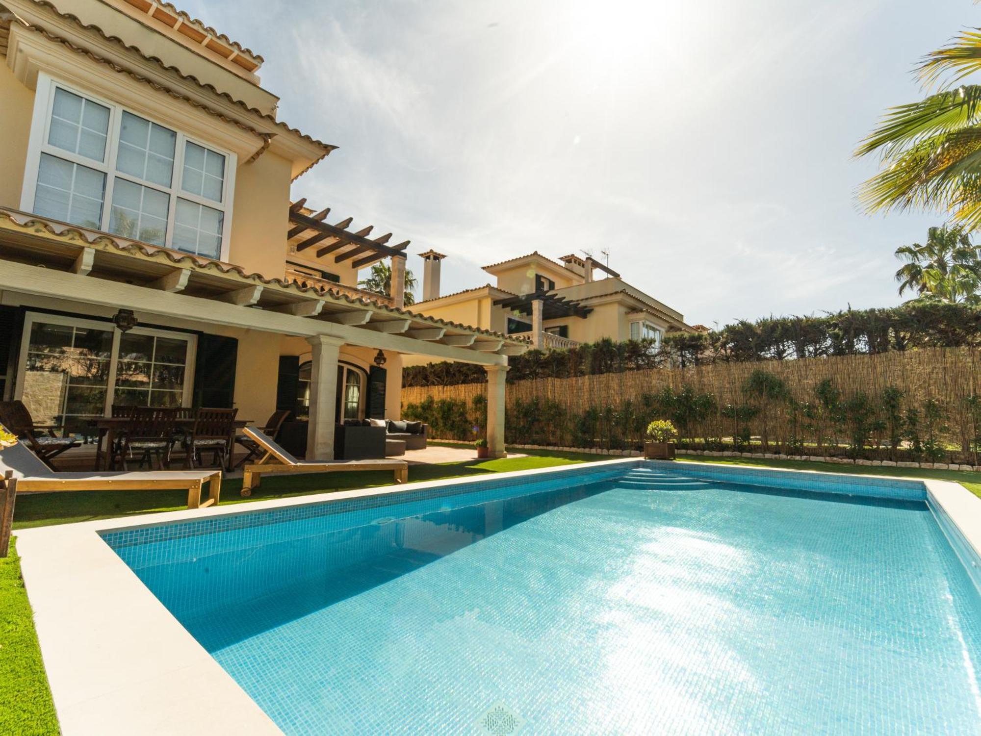 Casa Pinsa - Grosszuegiges Mediterran-Stilvolles Ferienhaus Mit Eigenem Pool In Puig De Ros Llucmajor  Ngoại thất bức ảnh