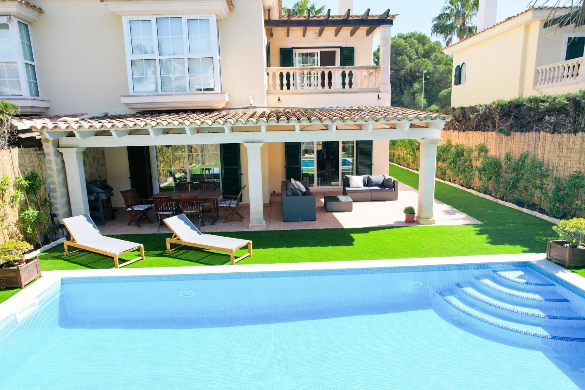 Casa Pinsa - Grosszuegiges Mediterran-Stilvolles Ferienhaus Mit Eigenem Pool In Puig De Ros Llucmajor  Ngoại thất bức ảnh